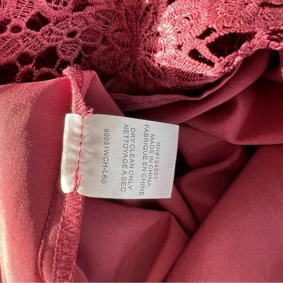 NWT WAYF Randy Floral Lace Embroidered Sleeveless Racerback Mini Dress S - Picture 10 of 10